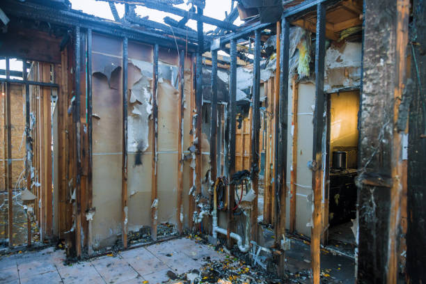Professional Fire Damage Removal technician working in Ellsworth, WI
